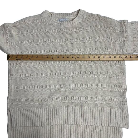 Cupcake And Cashmere Chunky Cable Knit Pullover Sweater‎ Cream Oversized Medium - Picture 4 of 9